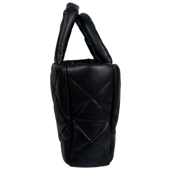 STAND STUDIO Rosanne Diamond Bag Quilted Padded Leather Top Handle‎ Satchel B72Q - Picture 9 of 11